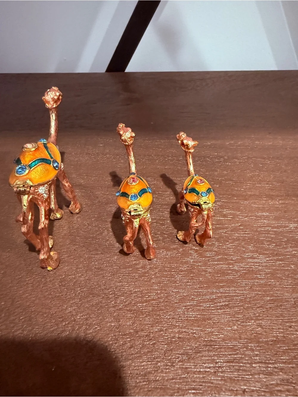 Decorative Camel Set - Orange and Gold